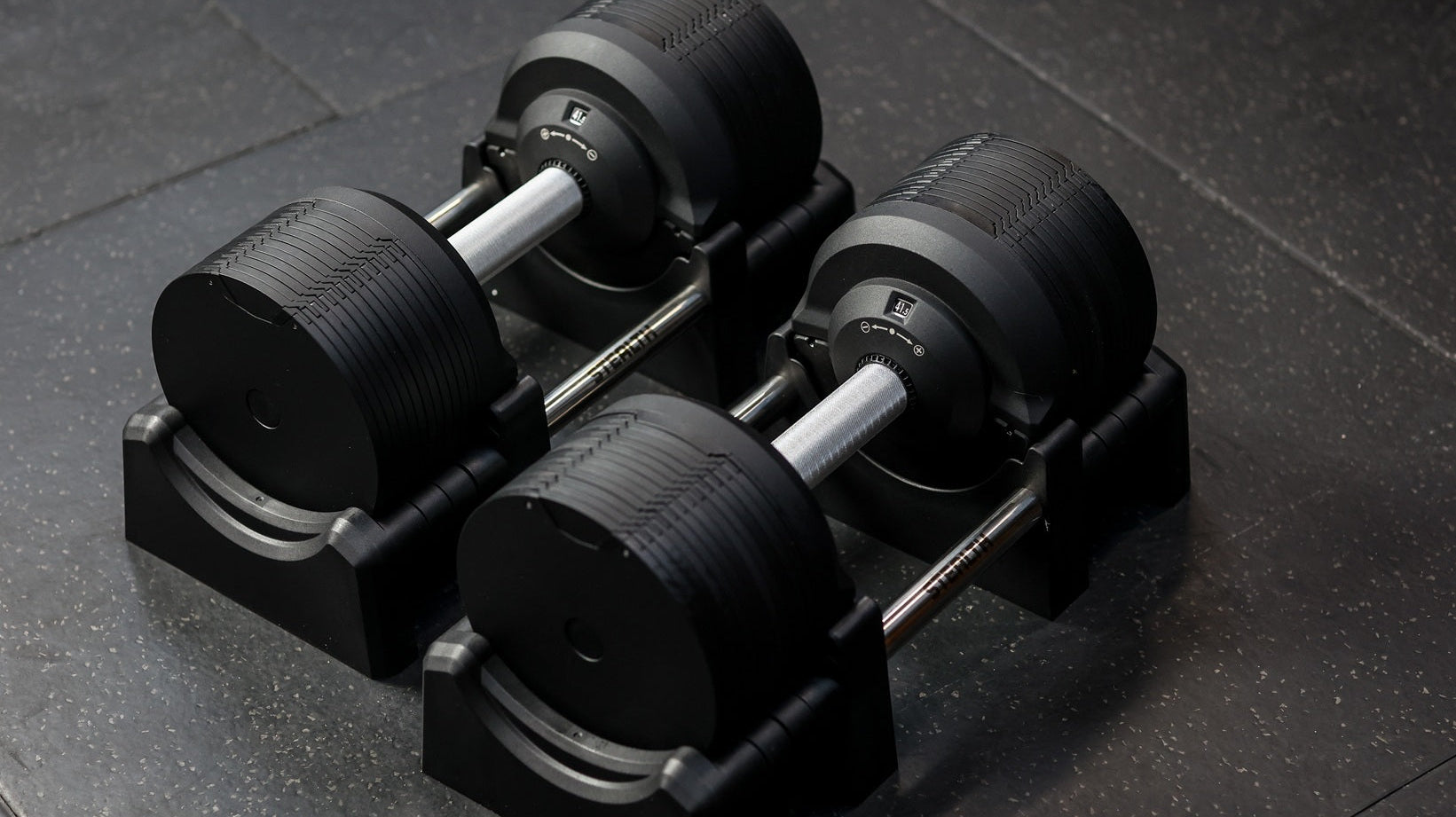 Stealth Black Edition Adjustable Dumbbells