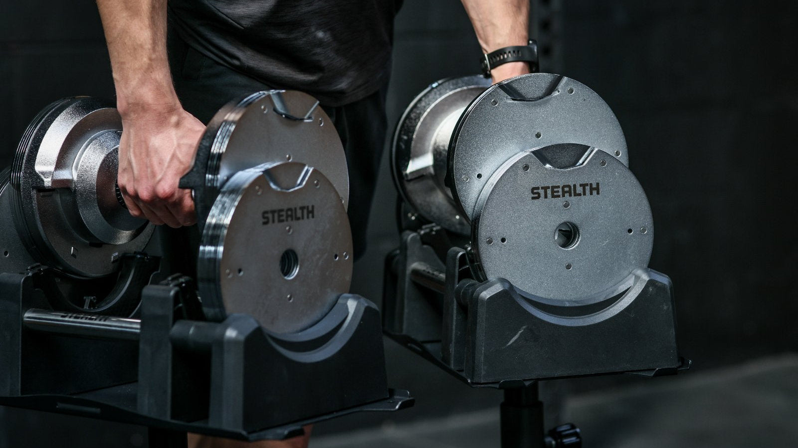 Stealth Chrome Adjustable Dumbbells