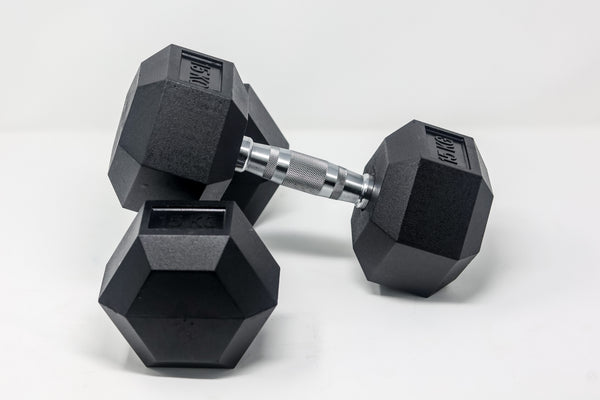 Rubber Hex Dumbbell (Pairs)