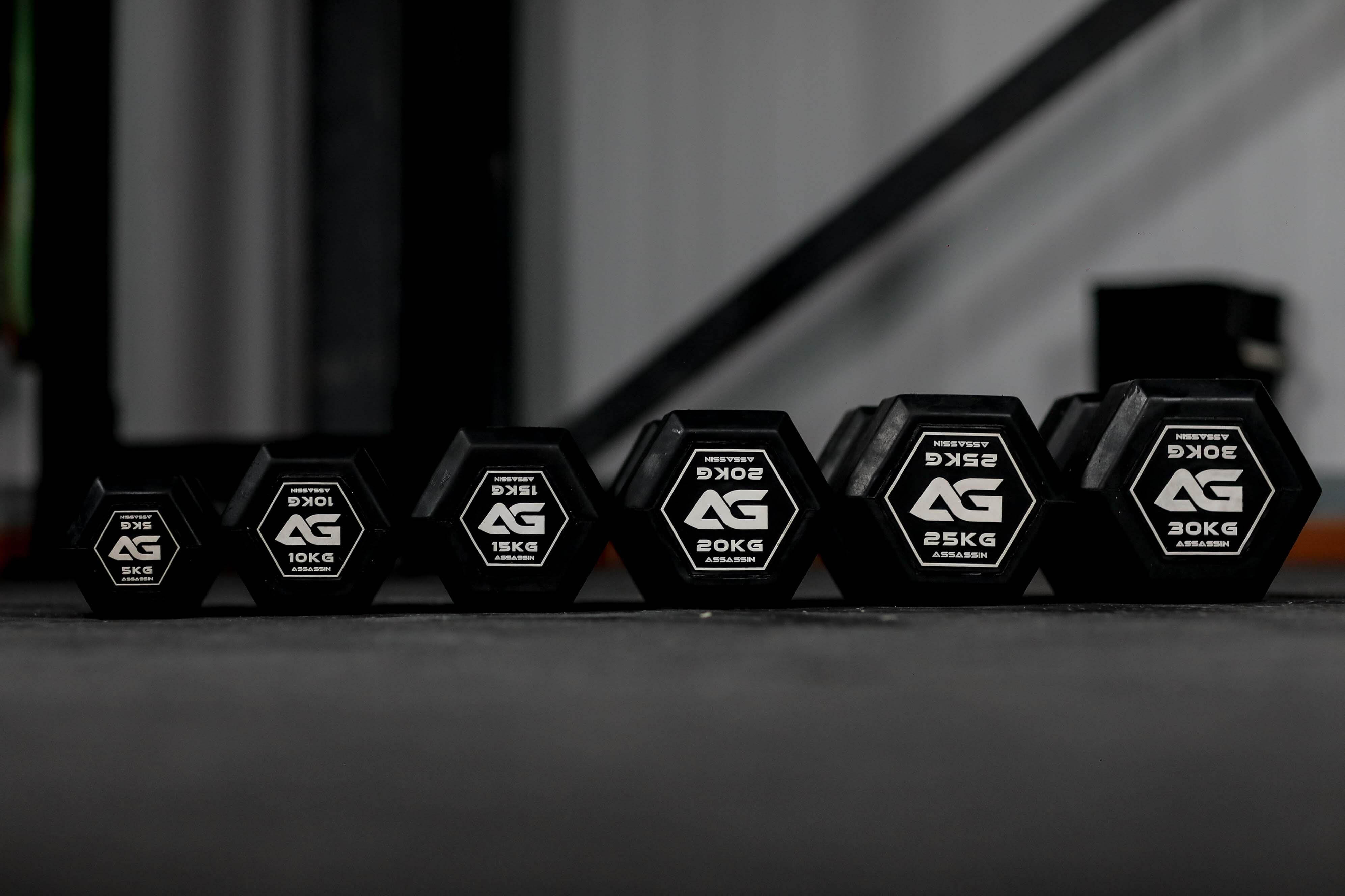 Premium Rubber Hex Dumbbell 2.0 (Individual) - Assassin Goods