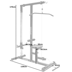 Low/high cable Lat Pull Down Multi Gym - Assassin Goods