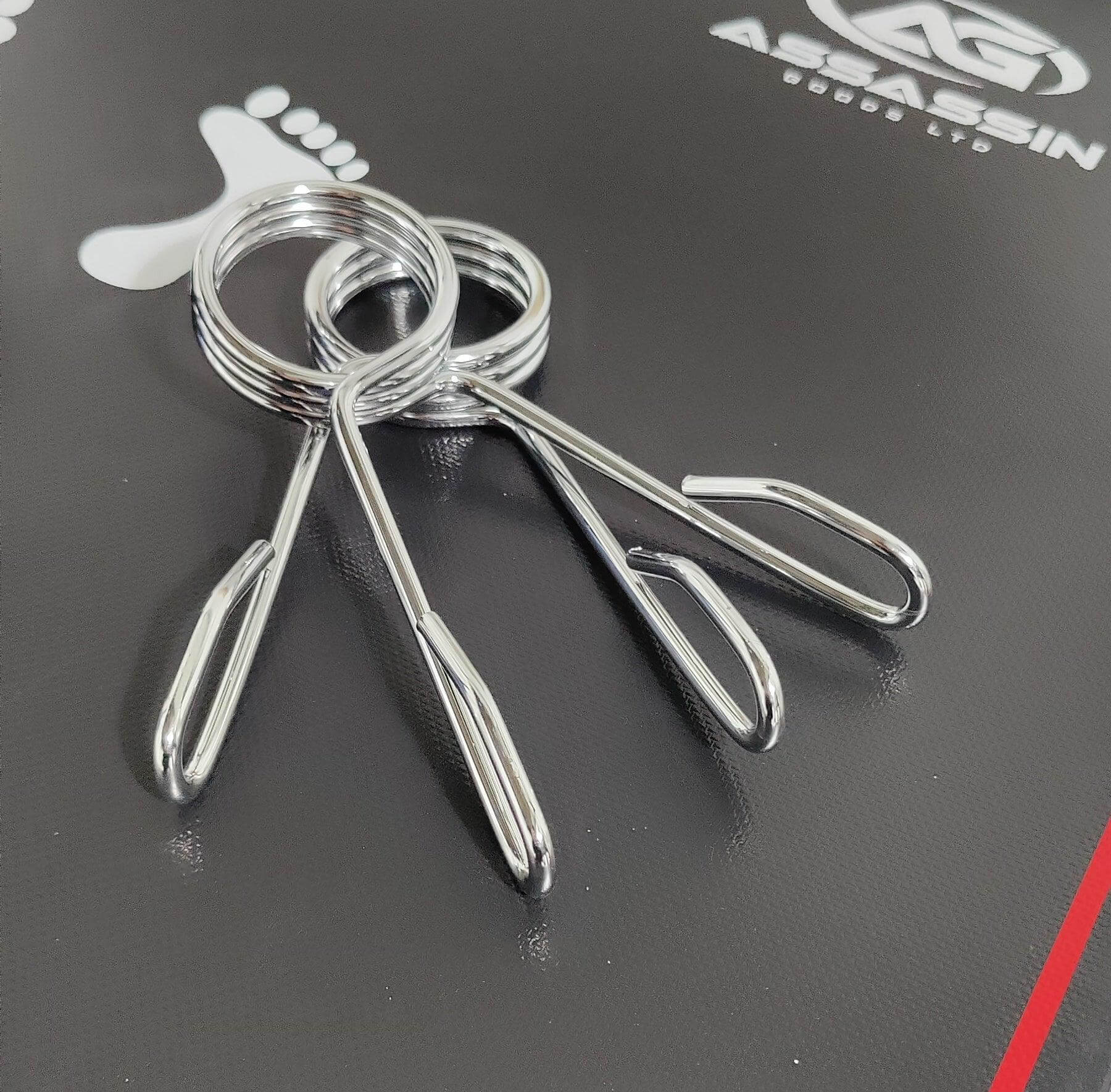 Steel Barbell Clips (Pair) - Assassin Goods