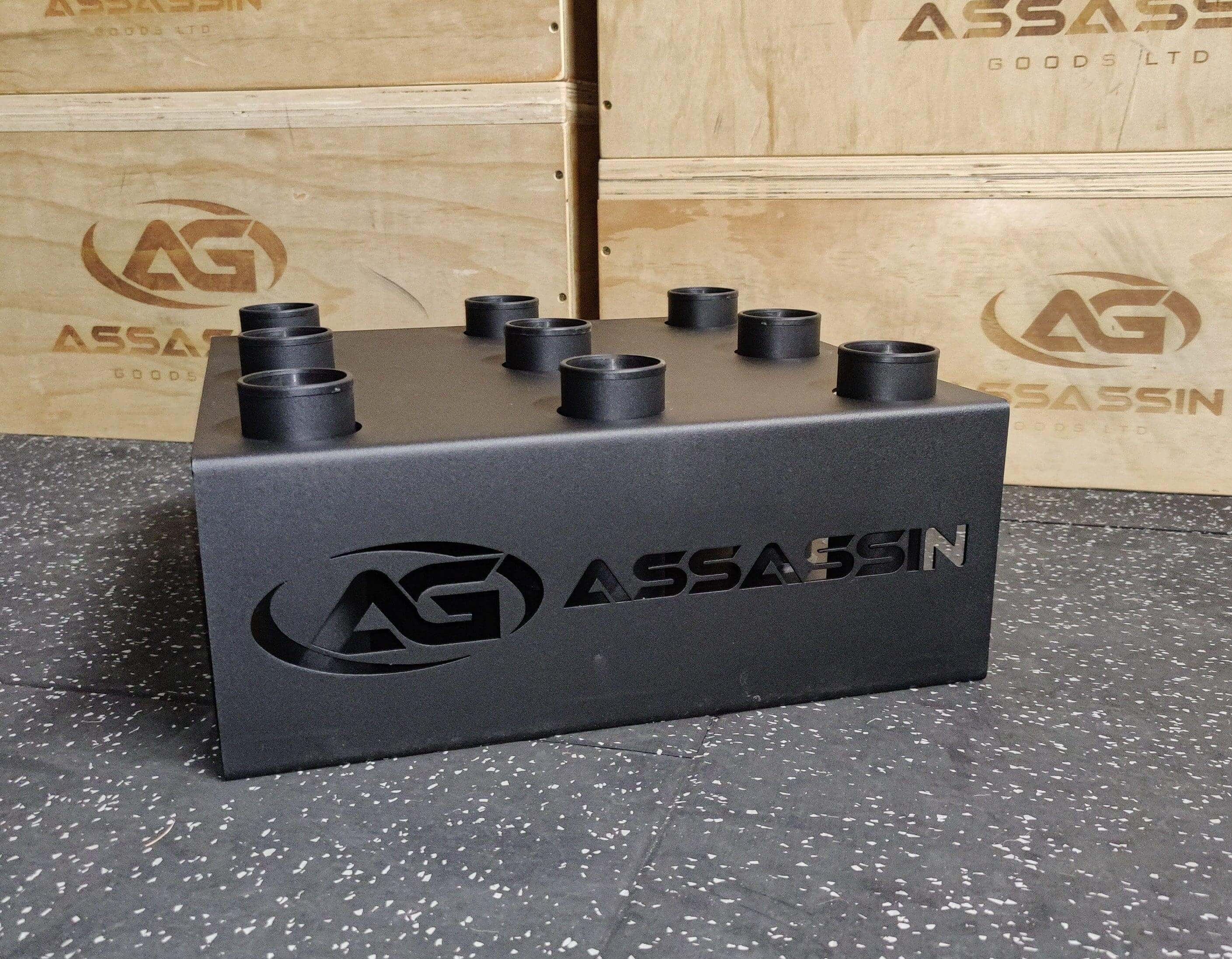 9 Bar Barbell Stand - Assassin Goods