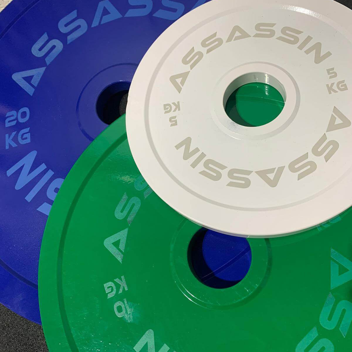 Steel Powerlifting Plates (Pair) - End-Of-Line Sale - Assassin Goods