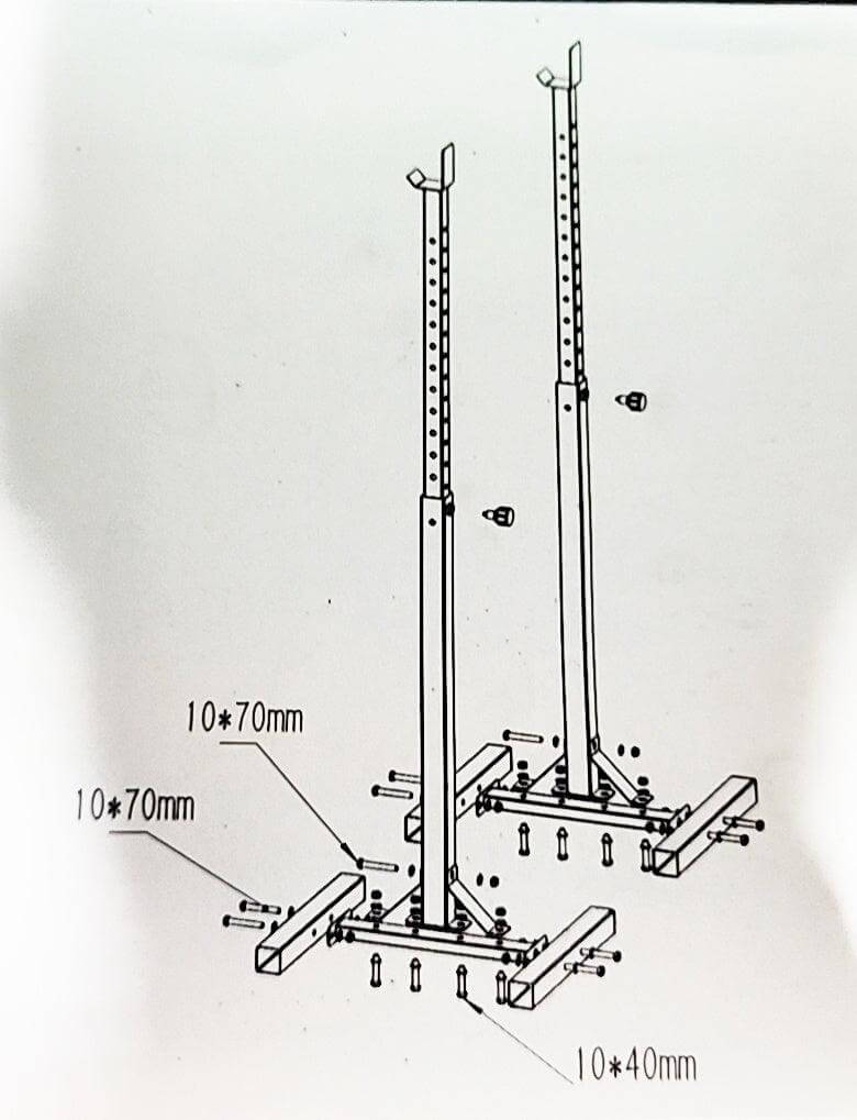 Home Squat Stands 2.0 (Pair) - Assassin Goods
