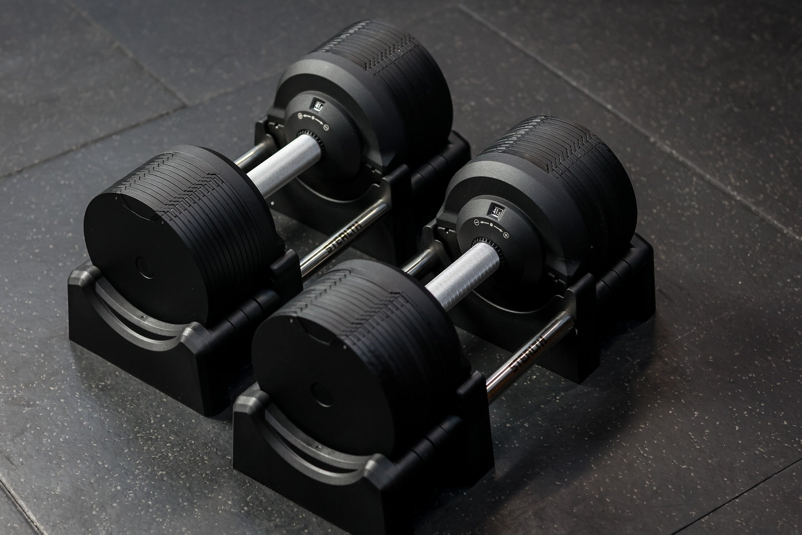 Stealth Black Edition Adjustable Dumbbells