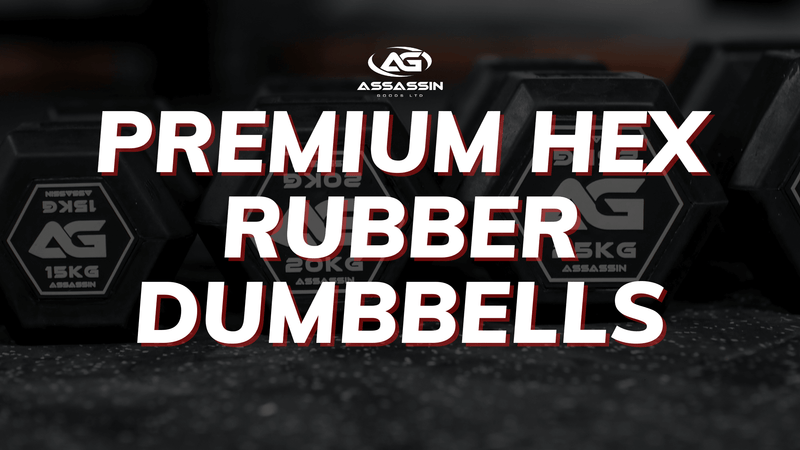 Premium Hex Rubber Dumbbells