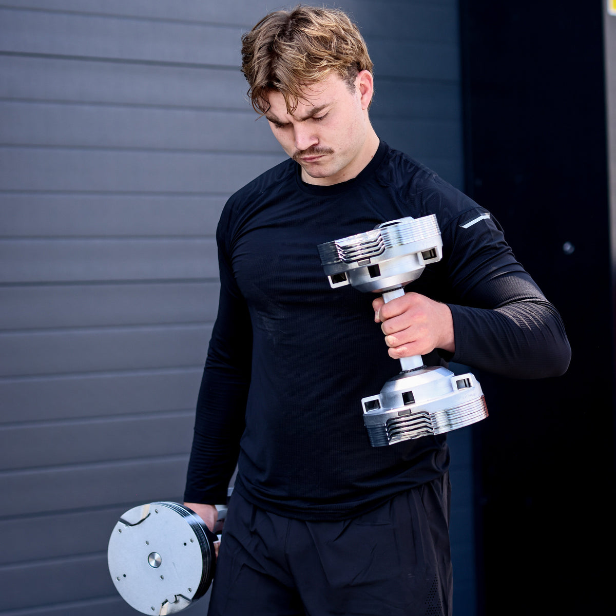 Stealth Adjustable Dumbbells Chrome Edition Gen 6