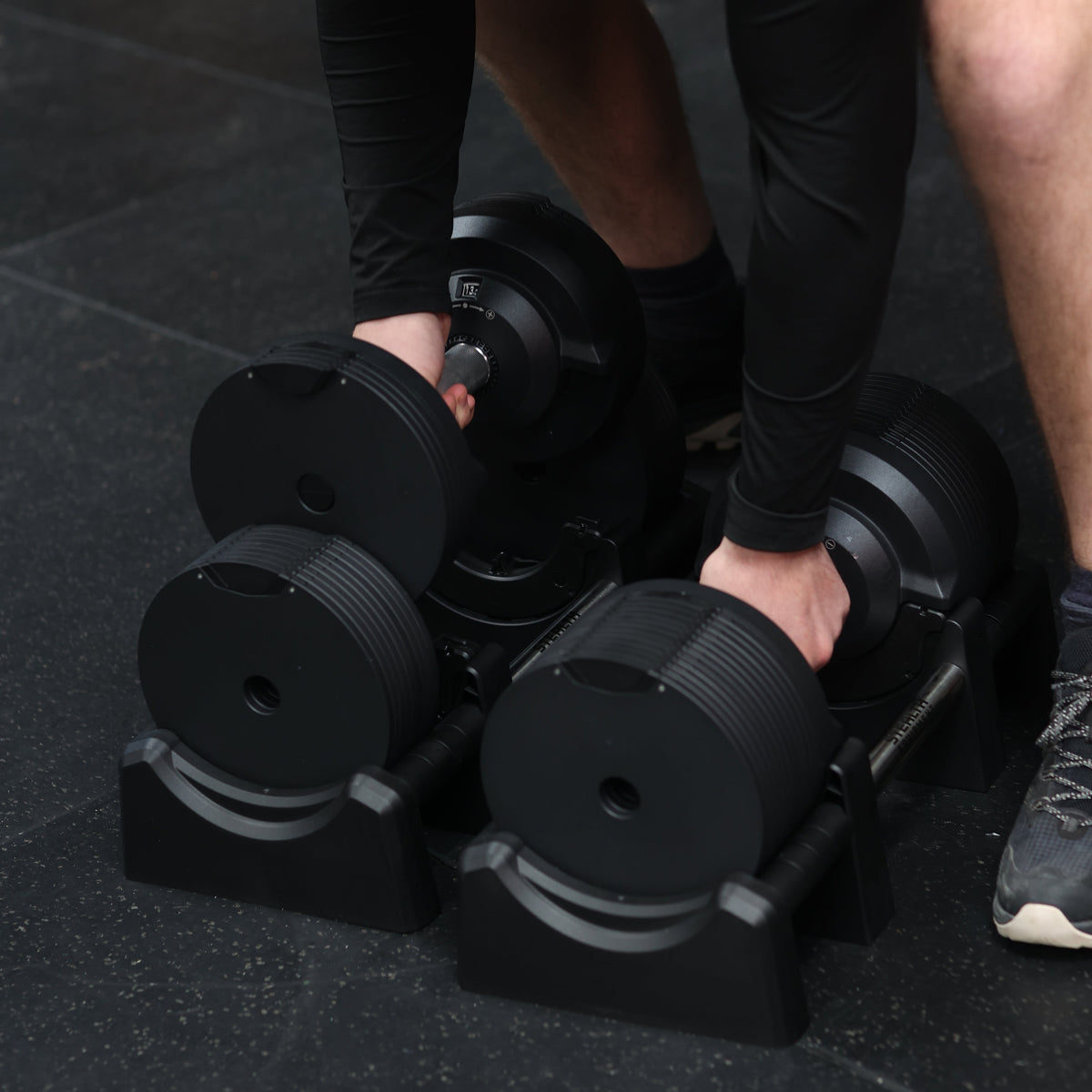 Stealth Adjustable Dumbbells Black Edition (Pair)
