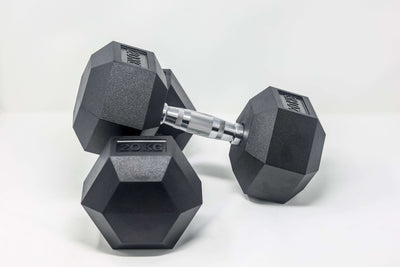 Rubber Hex Dumbbell (Pairs)