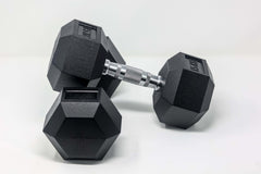 Rubber Hex Dumbbell (Individual)