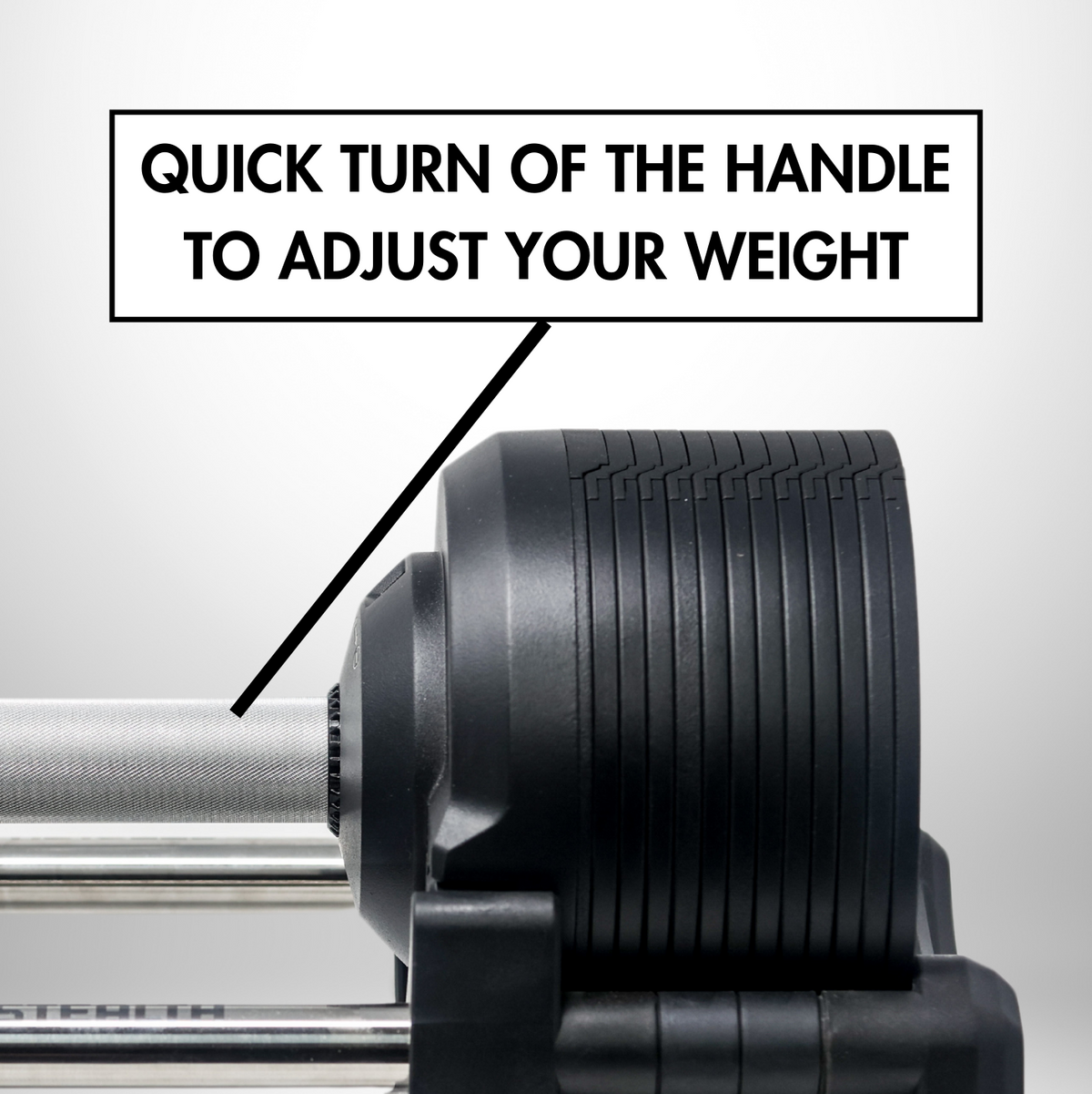 Stealth Adjustable Dumbbells Black Edition (Pair)