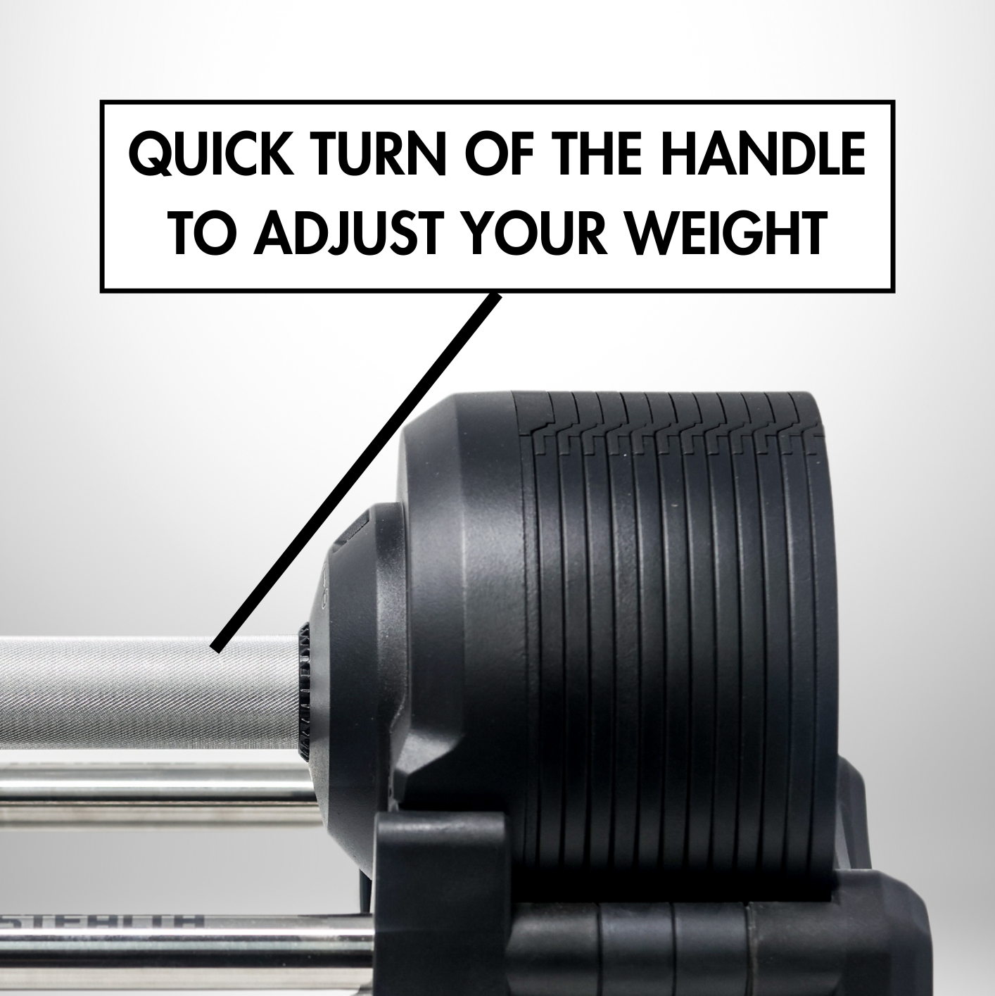 Stealth Adjustable Dumbbells Black Edition (Pair)