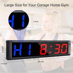 Wall Clock/Gym Timer 4in 6 digit