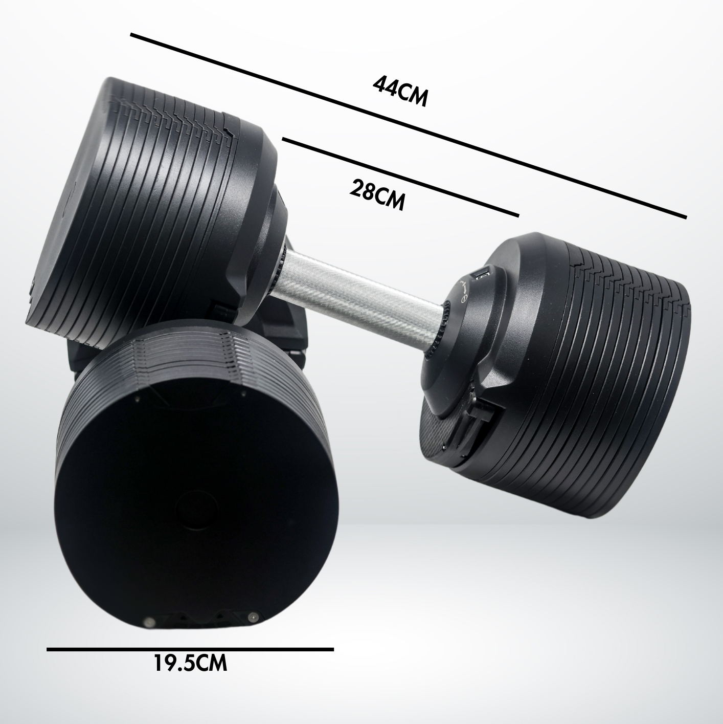 Stealth Adjustable Dumbbells Black Edition (Pair)