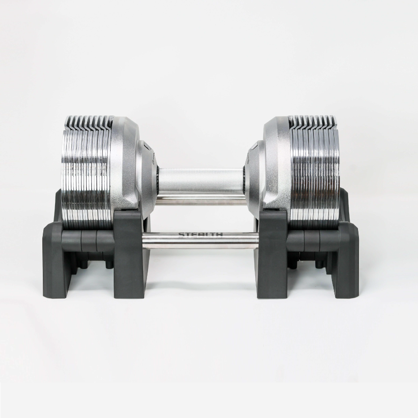 Stealth Adjustable Dumbbells Chrome Edition (Pair)