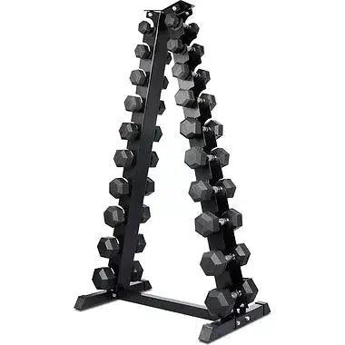 Rubber Hex Dumbbell Set (1-10kg) (With/Without stand) - Assassin Goods