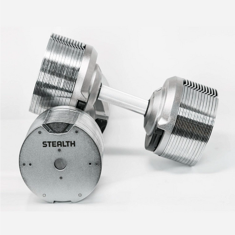 Stealth Adjustable Dumbbells Chrome Edition pair - Assassin Goods
