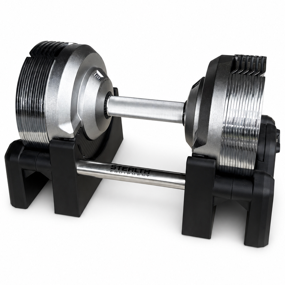 Stealth Adjustable Dumbbells Chrome Edition (Gen 6)