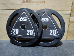 Rubber Coated Tri-Grip Plates - End-of-line Sale - Assassin Goods